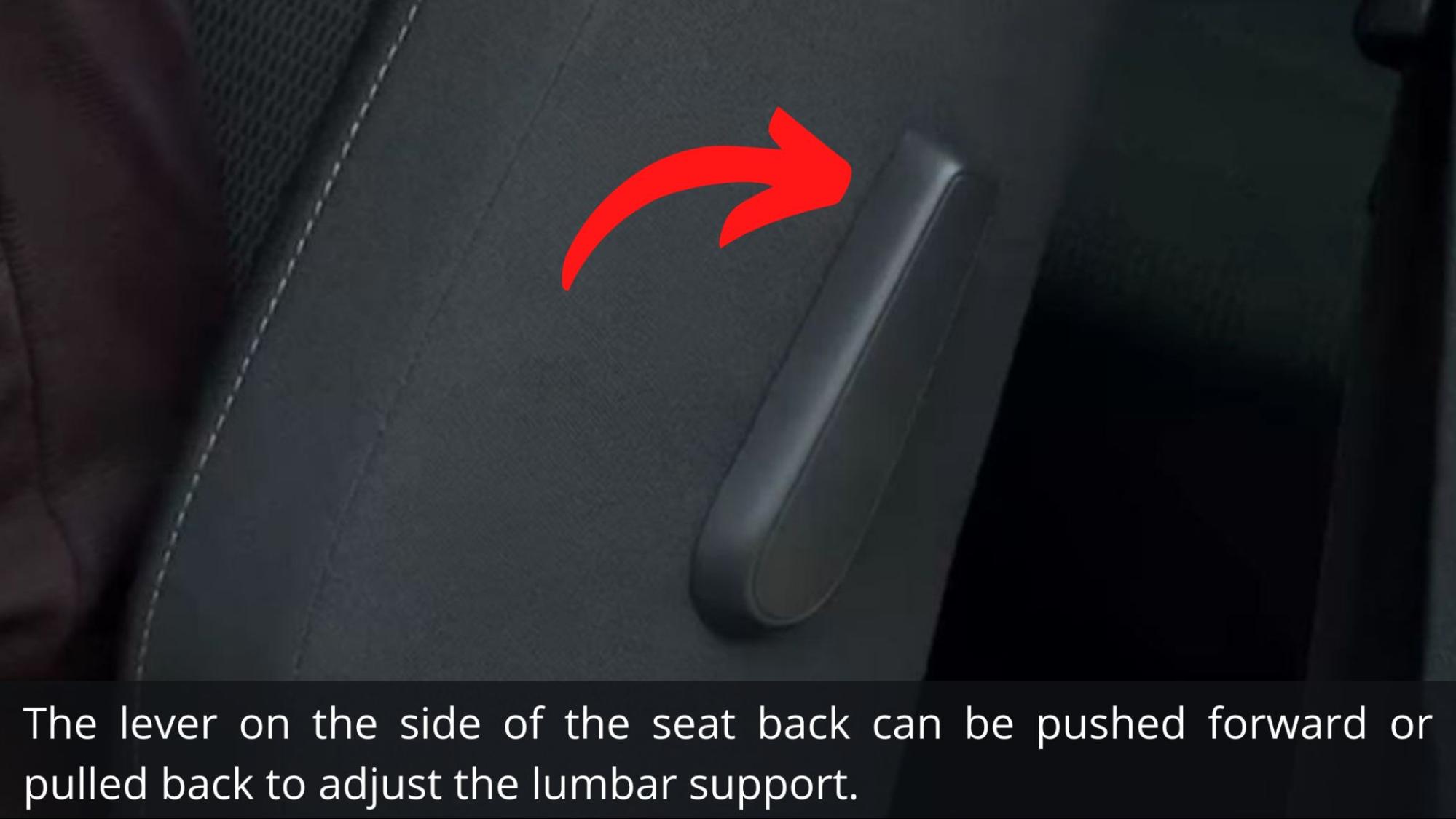 Adjust the seat position