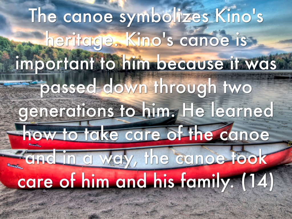 what does the canoe symbolize in the pearl?