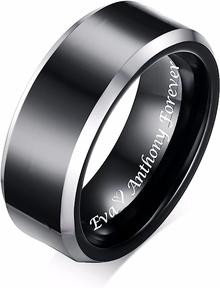 Can men's tungsten rings be engraved?
