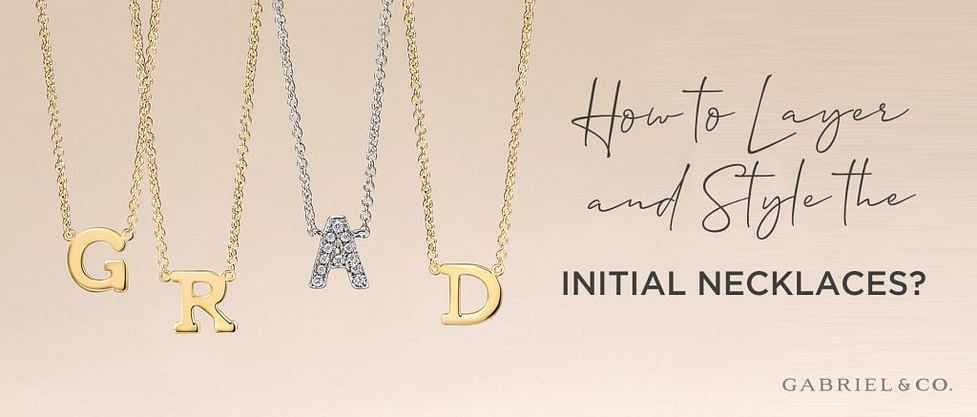 Are there any tips for layering men's initial necklaces?