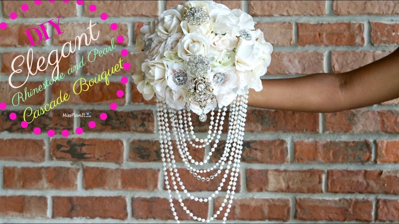 how to make a pearl brooch bouquet?