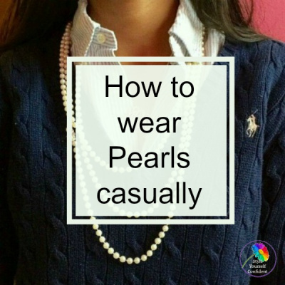 how to wear pearl necklace casually?