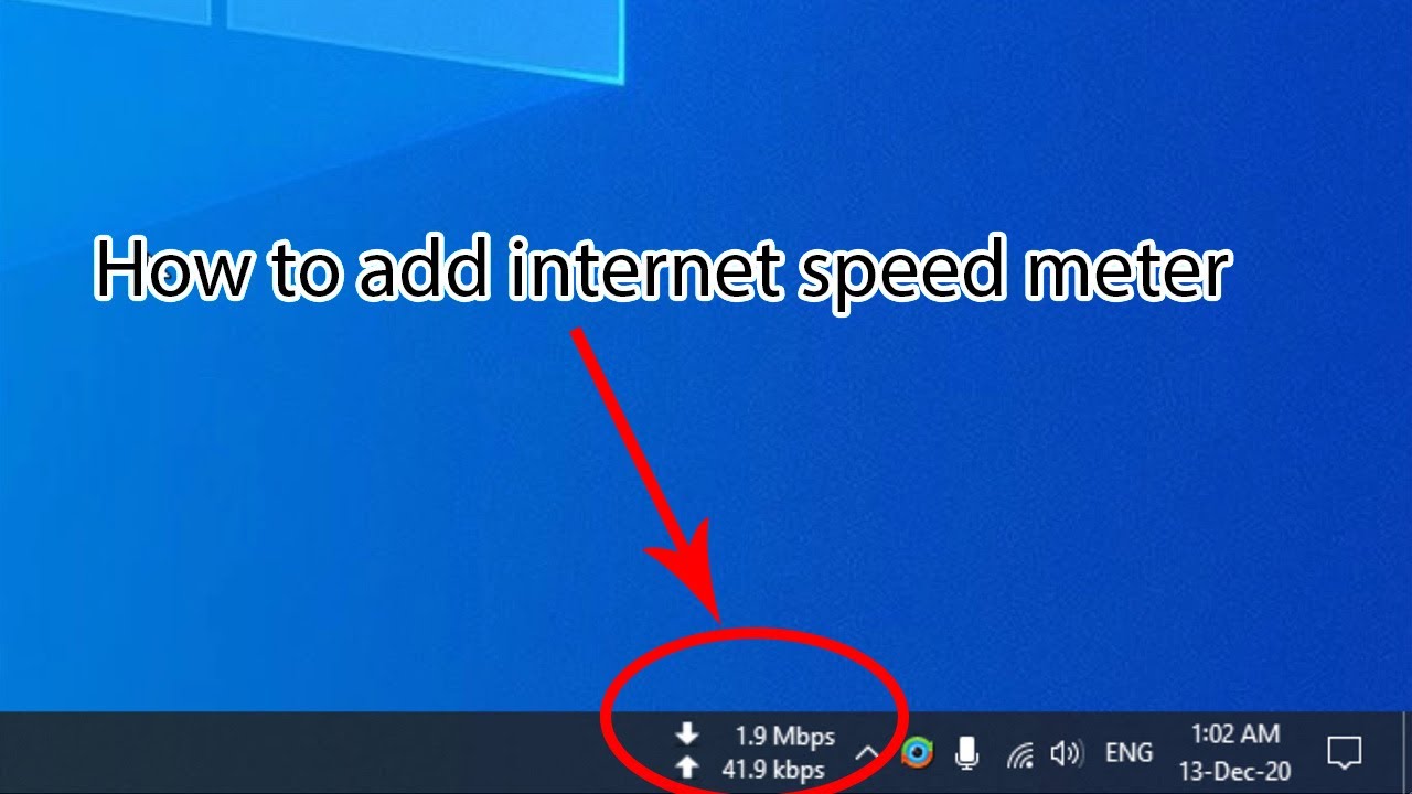 Internet Speed Meter for Pc, Windows and Mac (Free Use)